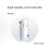 VANCOCO 2 Pack White Angled Thermostatic Radiator Valve Set 1/2"15mm 5