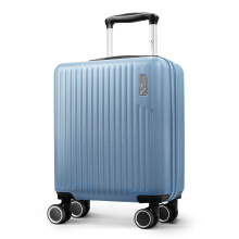 LUGG 15 Inch Vacay Cabin Case 45x33x20cm, Airline Approved Carry On Suitcase, ABS Lightweight, Water Resistant, Slate Blue