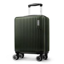 LUGG 15 Inch Vacay Cabin Case 45x33x20cm, Airline Approved Carry On Suitcase, ABS Lightweight, Water Resistant, Army Green