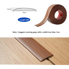 20M PVC Floor Transition Strip Laminate Floor Cover Strips Self Adhesive PVC Floor Door Divider Strip Flat Laminate Profile Flooring Edge Trim