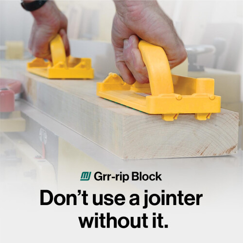 MICROJIG - GRR-RIP Block Smart Pushblock for Router Table, Jointer, and Band Saws 1