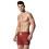 Mens Solid Color Drawstring Quick Dry Lined Beach Swim Trunks with Pockets Wine Red XXL 3