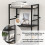 CADUKE 5 Tier Bookcase, Large Black Bookshelf with Open Storage 4
