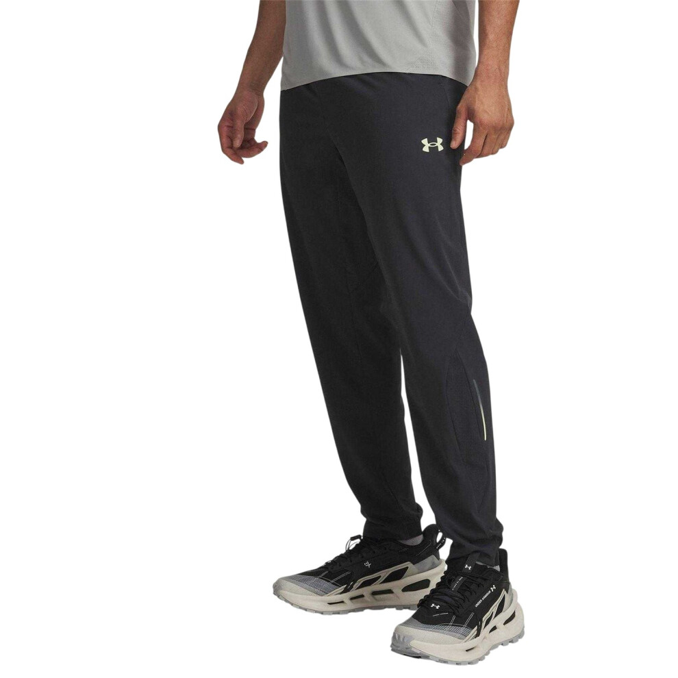 Under Armour (Xl R, Grey/Green) Mens Trail Run Tracksuit Bottoms