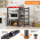 LUKVCIY Adjustable 3-Tier Microwave Oven Shelf Stand 3