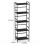 CADUKE 5 Tier Bookcase, Large Black Bookshelf with Open Storage 3