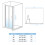 (700x1850mm) Bifold Shower Door Enclosure Screen 7