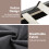 (King, Dark Grey) Bed Frame, Upholstered Wooden Slat Bed Frame with Headboard, Easy Assembly, Underbed Storage, No Box Spring Needed 2