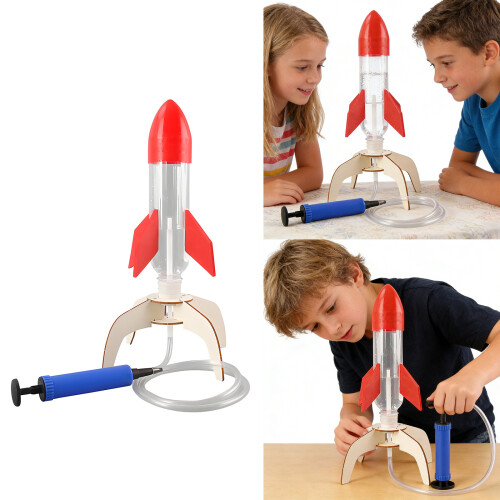 STEM-leermiddel Houten waterrakettenmodel voor kinderen 1