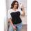 Women'S Striped Button Down Shirt Short Sleeve Collared Blouse Tops Black 4XL 7