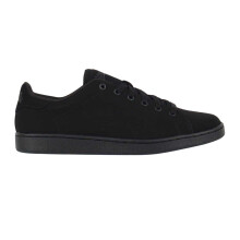 (9 UK, Black) Lonsdale Mens Leyton Leather Flat Trainers