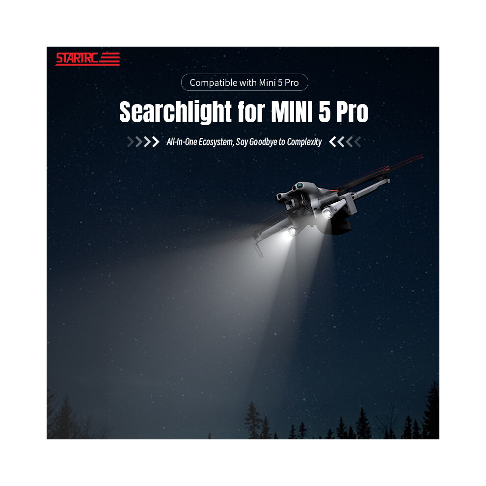 Drone Night F Spot & Navigation Beam With Propeller For Dji Mini 5 Pro Light 113121421804