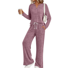 Dames 2-Delige Lounge Sets voor Lente Outfits Sweatsuit Bijpassende Pyjama'S Luchthaven Vakantie Zomer Pyjama'S Roze Rood XL