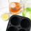 (Black rose) Maker Round Sphere Tray Mold Cube Whiskey Ball Silicone 5