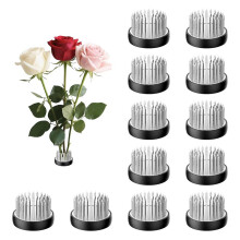 12Pcs 1.34inch Ikebana Flower Frogs, Stainless Steel Floral Pin Holders for Fresh Flowers, Plant Stems Support