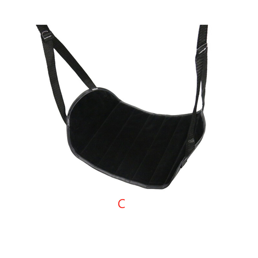 (A) Portable Memory Foam Foot Hammock Comfy Travel Flight Airplane Leg Rest Hanger