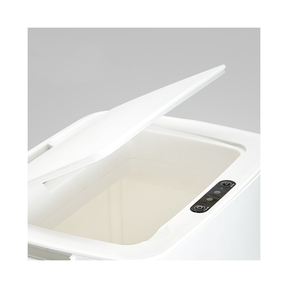 (Blue) Automatic Touchless Infrared Motion Sensor Trash Can Dustbin Kitchen Waste Bin 115295344866