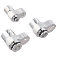 3pcs Car Air Conditioner Radiator Connector Car A/C Lines Condenser Radiator Fitting Adapter Hose for R134A