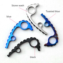 (stone wash) Multicolor Titanium Back Spacer with Alloy Shank for Spyderco Para 3