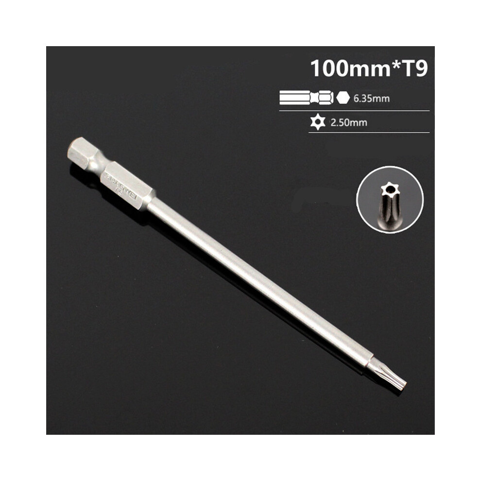 (T9) Durable Magnetic Head Security Torx Screwdriver Bit Set T6-T40 Tamper-Proof 113121493177