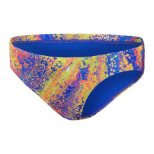 (34R, Pink/Yellow) Speedo Mens Psychedelic All-Over Print Swim Briefs