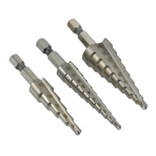 3-12mm 4-12mm 4-20mm Straight Step Drill Bit HSS Wood Metal Hole Cutter Core Cone Drilling Tools Set