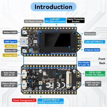 Meshtastic Heltec V4 0.96inch OLED Solar Powered LoRa 32 V4 Dev-Board GPS ESP32 SX1262 WiFi BLE Low Power for IoT