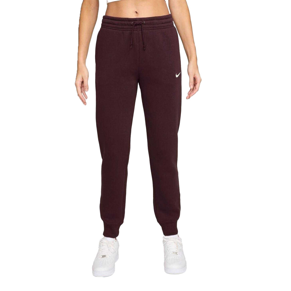 Nike (16 Uk R, Burgundy) Womens/Ladies Phoenix Fleece Mid Rise Sweatpants