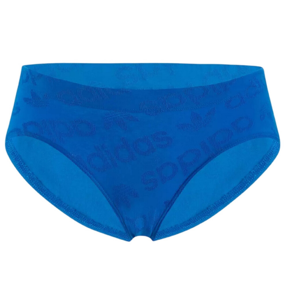 Adidas (10 Uk - 10 Uk, Blue) Womens/Ladies Flex Hipster Briefs (Pack Of 3)