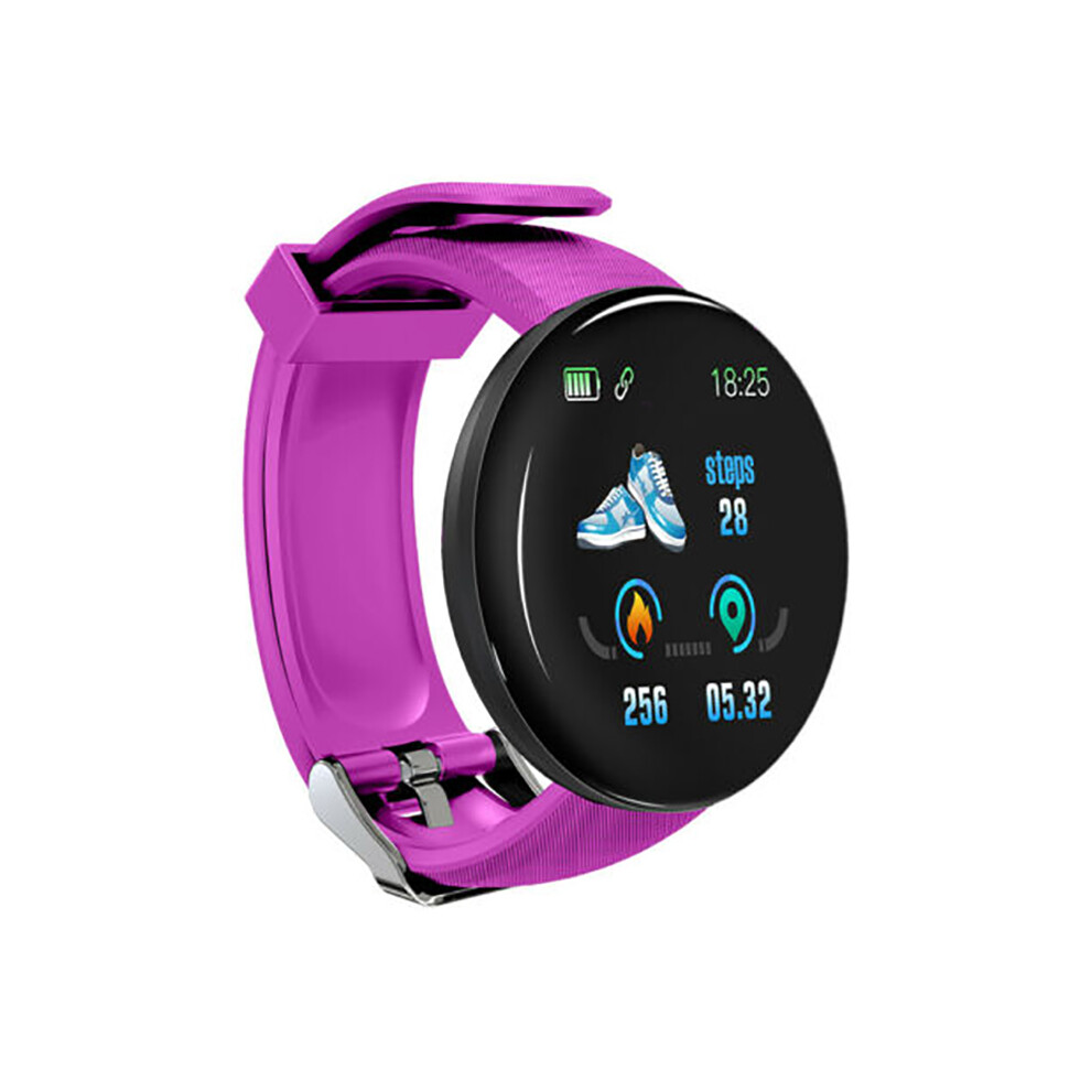 (Blue) D18 Sweatproof Smart Watch Heart Rate Blood Pressure Monitor Fitness Tracker Blue 115295358528