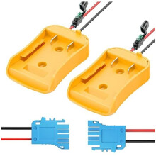 2pcs Power Wheel Adapter for 20V Lithium Battery,Battery Adapter with Wire Harness Connector, Power Adapter Conversion