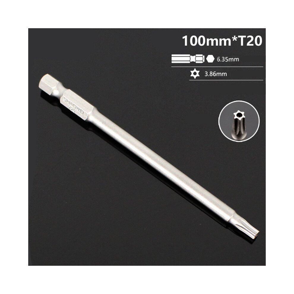 (T20) Durable Magnetic Head Security Torx Screwdriver Bit Set T6-T40 Tamper-Proof 113121493207