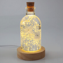(Lamp Base (White Light)) 11PCS Night Light Resin Casting Silicone Mold Bottle LED Lamp Holder Stand Epoxy Craft DIY Parts Accessories