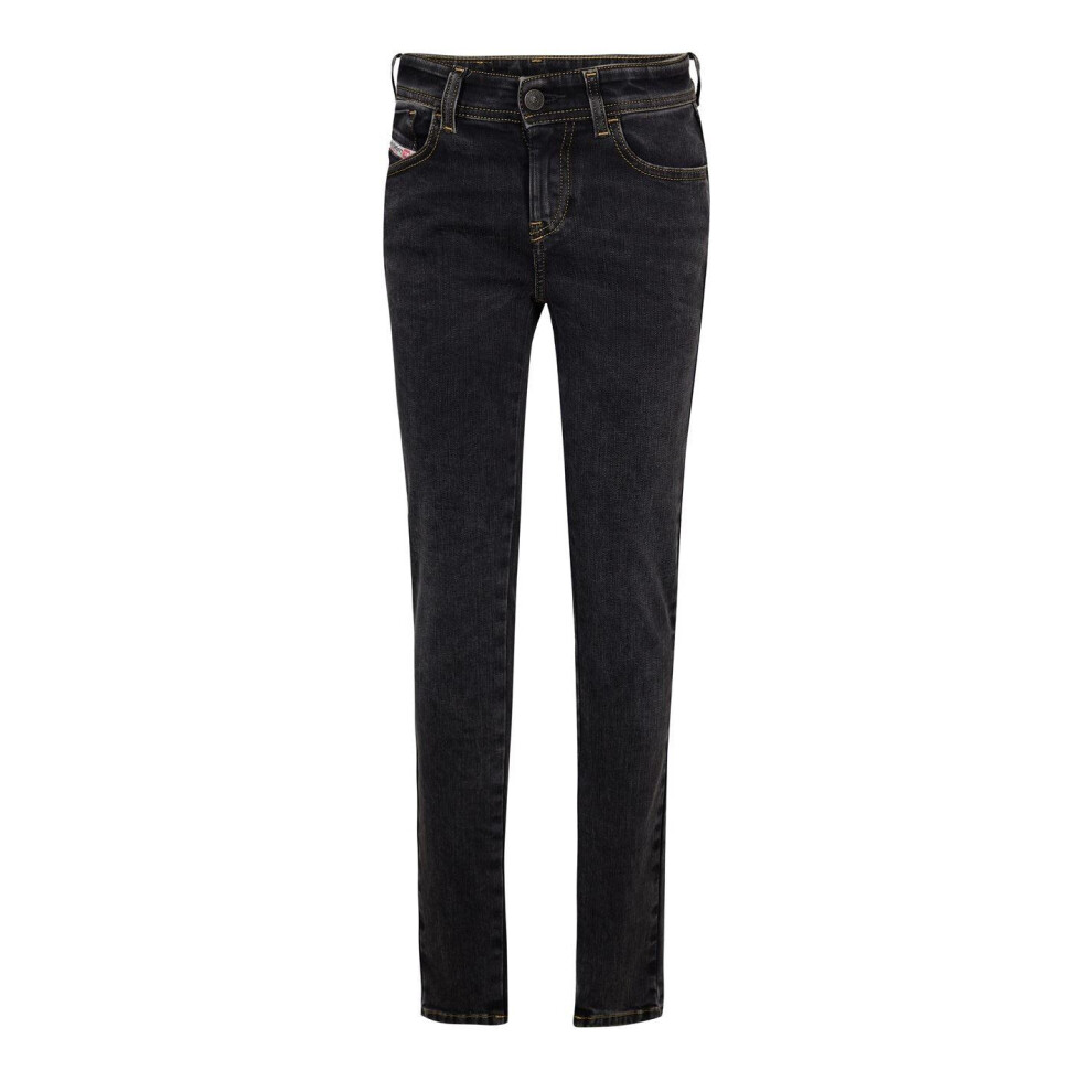 Diesel (24R, Black/Grey) Womens/Ladies Slandy Straight Jeans