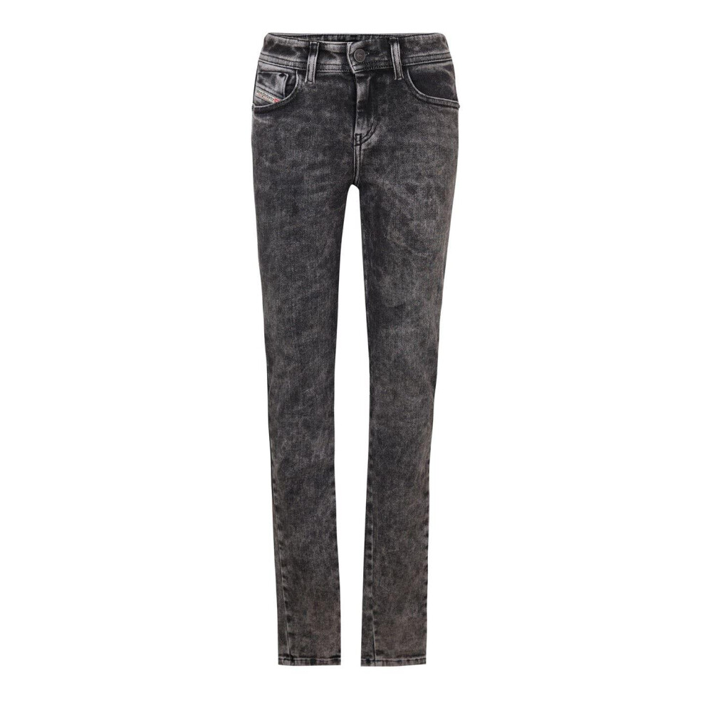 Diesel (27S, Grey Acid Wash) Womens/Ladies Slandy Straight Jeans