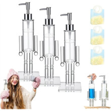 Nutcracker Soap Dispenser, Clear Acrylic Nutcracker Soap Dispenser, Decorative Soapdispenser, Refillable Soaps Bottle