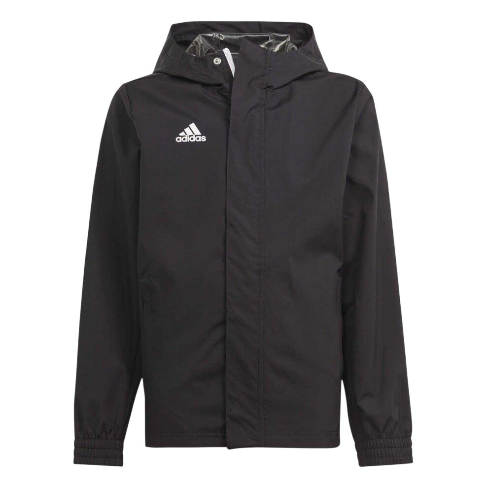 Adidas (13-14 Years, Black) Childrens/Kids Entrada 22 Waterproof Jacket