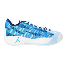 (4 UK, White/Blue) Air Childrens/Kids Luka 77 Basketball Shoes