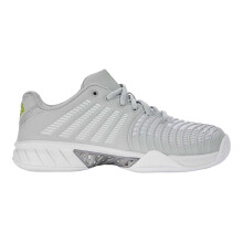 (6 UK, Gray Dawn/White/Green) K-Swiss Womens/Ladies Express Light 3 Tennis Shoes