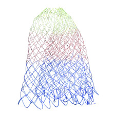 Fishing Net Replacement Nettings Rhombus Meshs-WB4 model 60cm