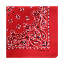 Fashionable Bandanas Headwrap Unisex Square-Bright red