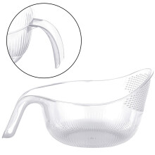 Convenient Rice Washing Basket Durables Sieve Rice-Transparent