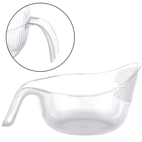 Convenient Rice Washing Basket Durables Sieve Rice-Transparent