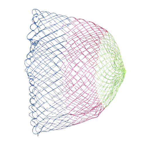 Fishing Net Folding Nylon Landing Dip Net-WB1 model 35cm