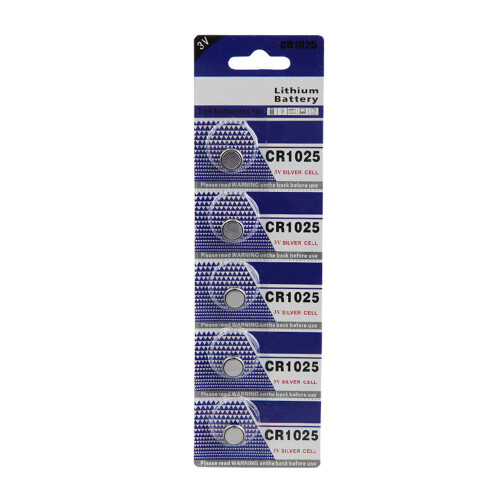5PC/10PC Stable CR1025 3V Button Cell Batteries CR1025-5 pieces