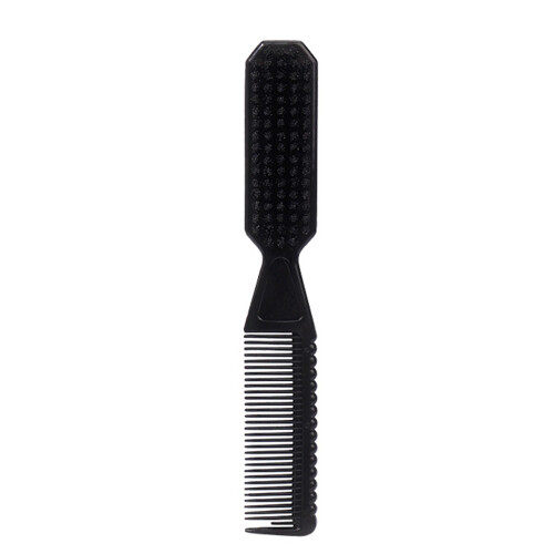 2 in 1 Neck Duster Broken Remove Comb Brush Hair Styling-Black
