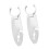 2 stuks Stand Up Paddle Board Clips Veilige-Wit 1