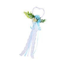 Bruiloft Bloem Meisjes Wand Kunstzijde Bloemen Handheld-Blauw