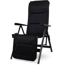 Liegestuhl - DOMETIC - Gardina Lounger - Schwarz - Verstellbar - Aluminium - Polyester SoftMesh
