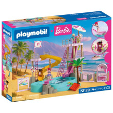 PLAYMOBIL 72120 Barbie Water Park, 146 pieces, for ages 4 and up
